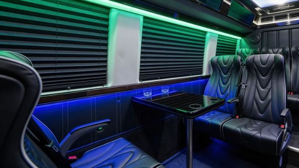 18 passenger sprinter van inside corona