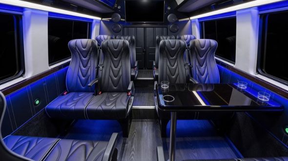 20 passenger sprinter van inside corona