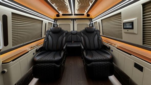 8 passenger sprinter van inside corona