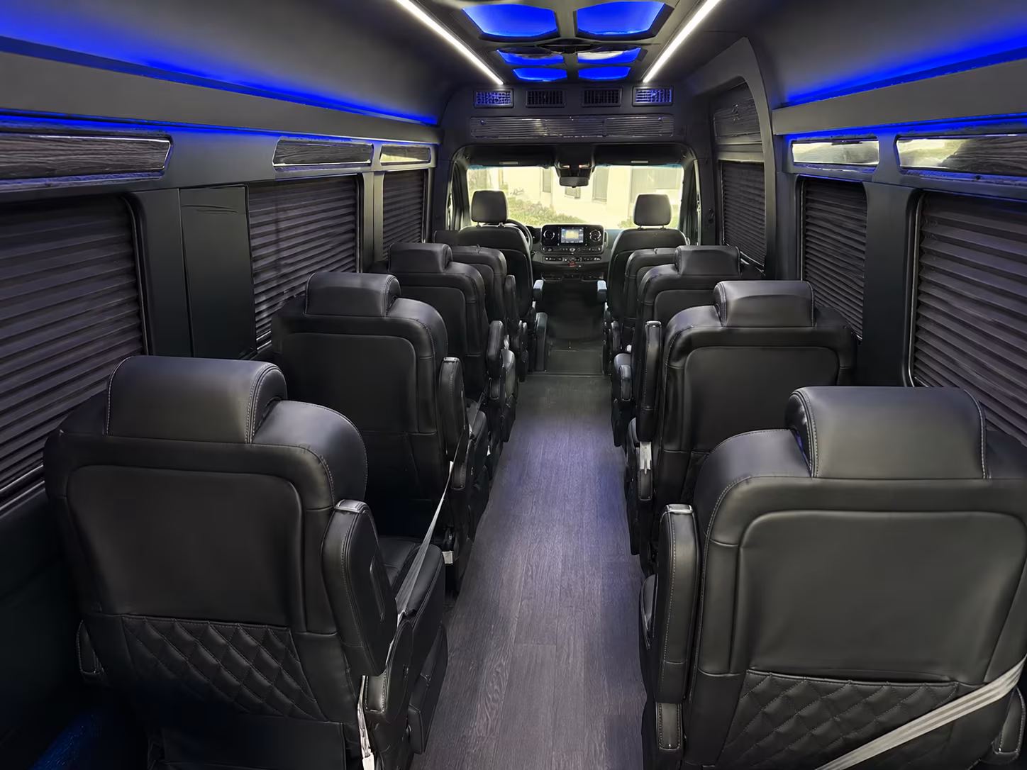 corona 8 passenger sprinter van inside