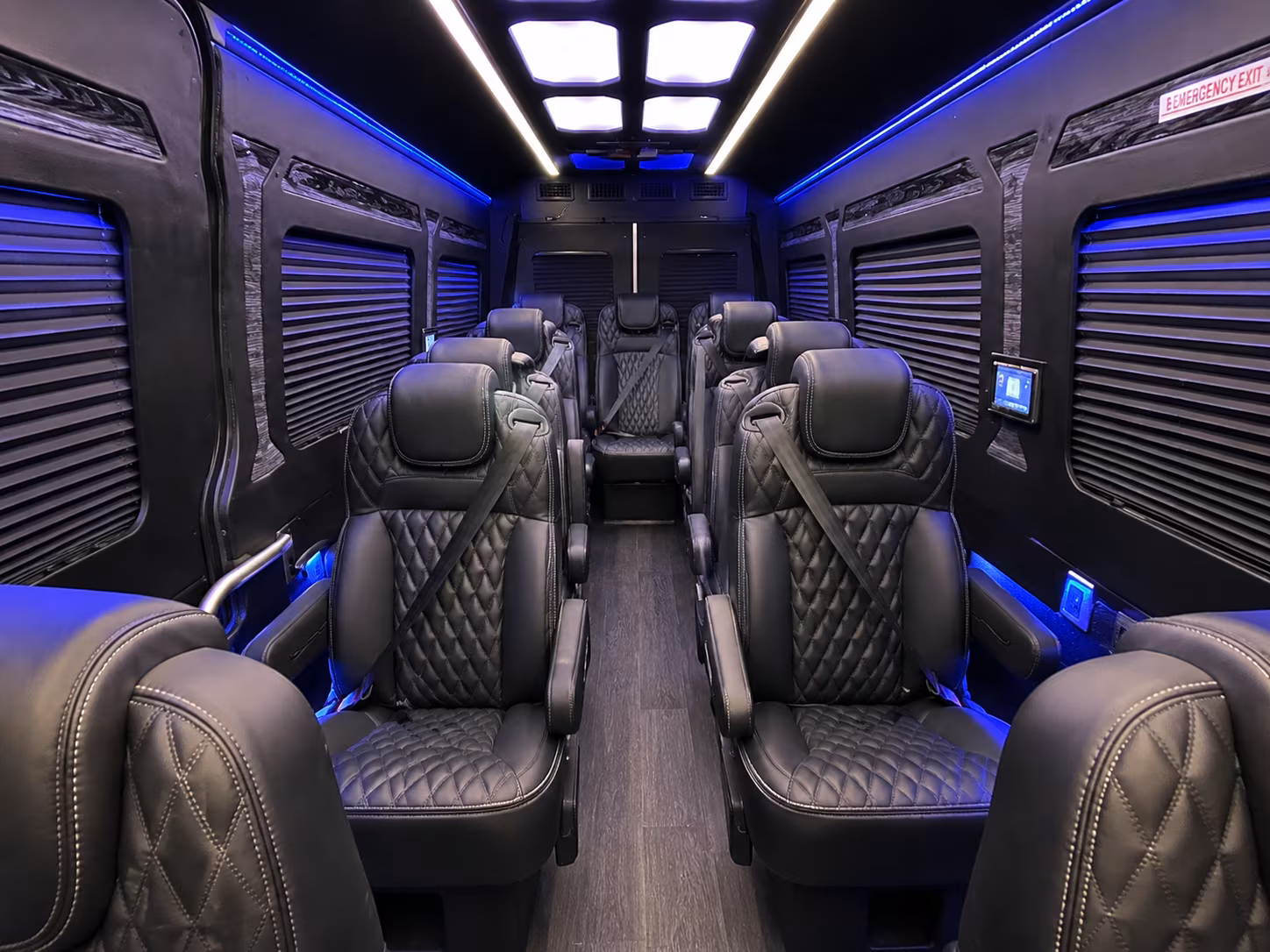 corona wedding sprinter van rental